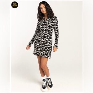 NWT Hurley Betty Button Front Dress